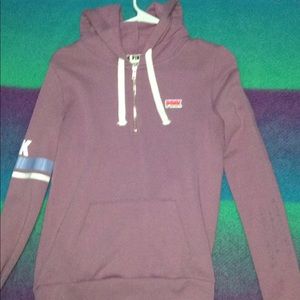 vs pink half zip hoodie